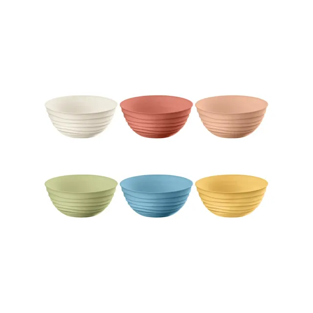 Guzzini Tierra skåle Ø12,2 cm 6 stk genbrugsplast