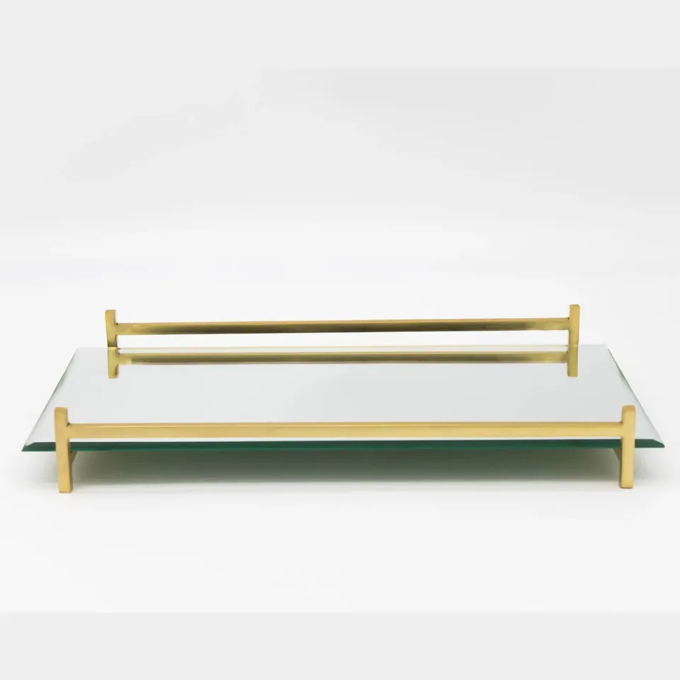 Godinger serveringsbakke spejl guld 40 cm