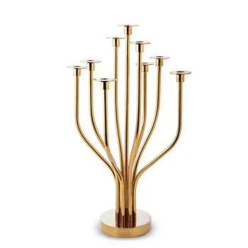 Godinger Tree kandelaber spejl guld 9 lys 61 cm