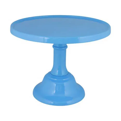 Godinger Light Blue Glaze kagefad lille lyseblå stål