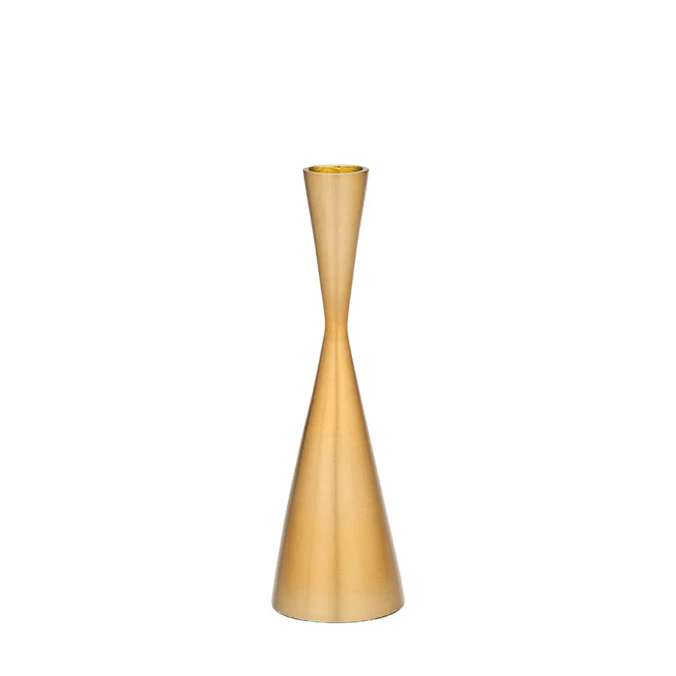 Godinger Hourglass lysestage guld til kertelys