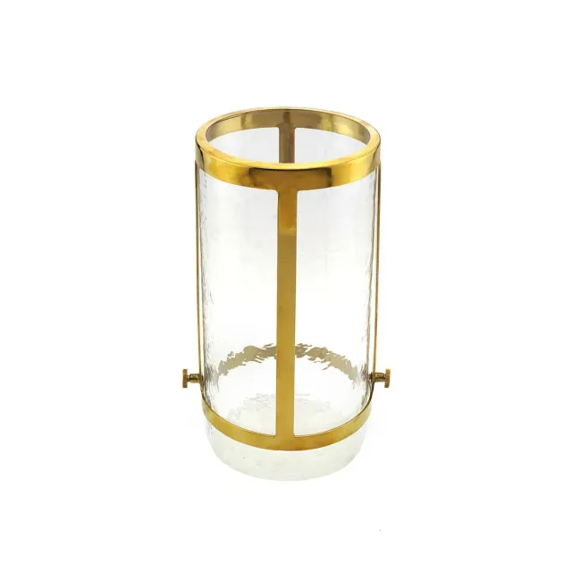 Godinger Chapman vase justerbar guld klart glas