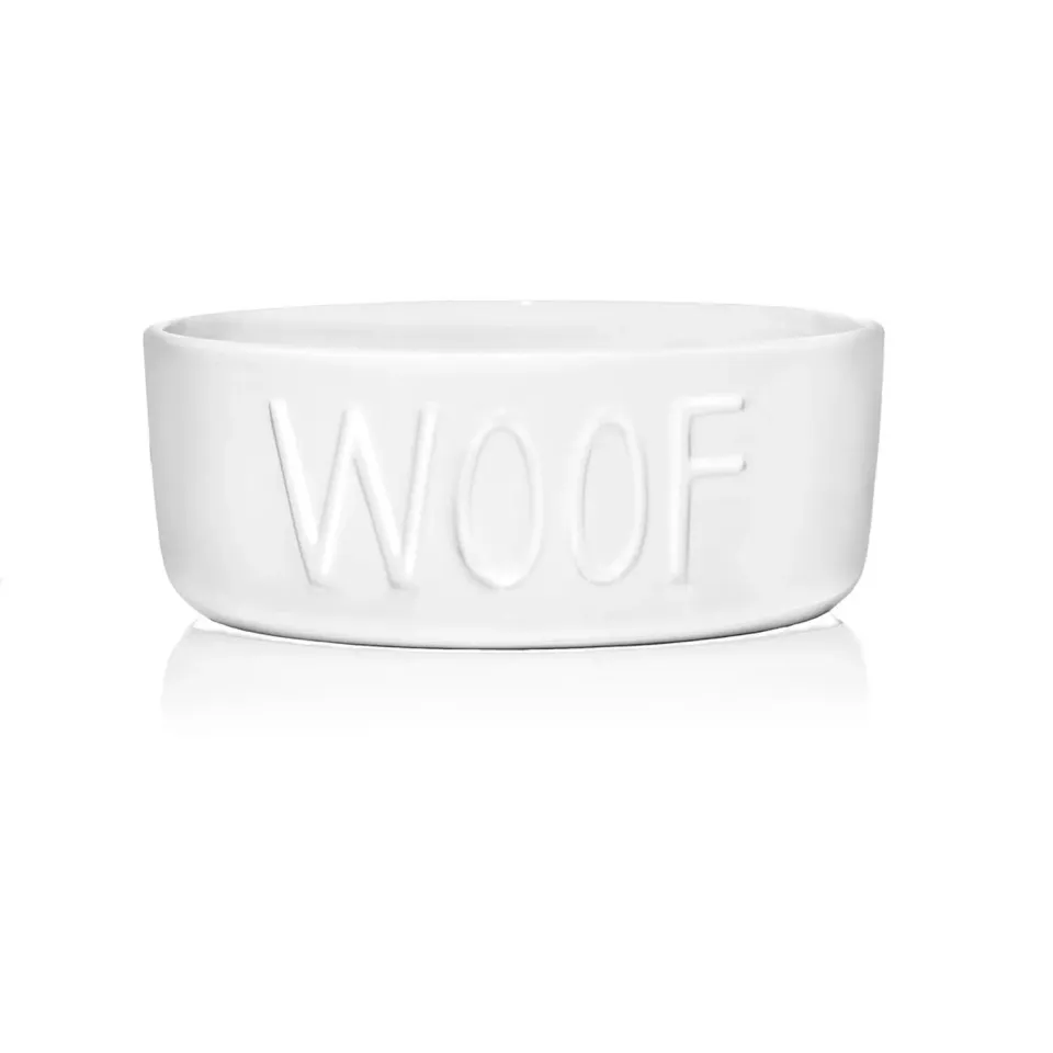 Godinger Doggy Bag hundeskål porcelæn 1,5 l hvid