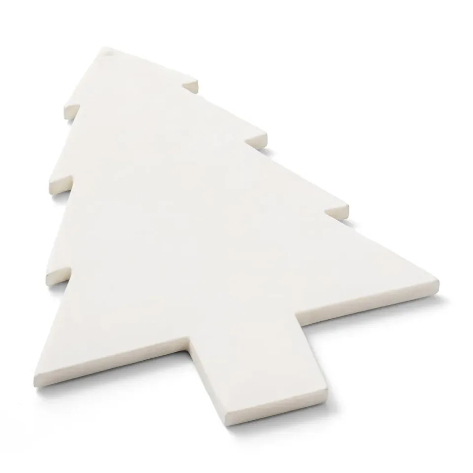 Godinger White Christmas Tree serveringsbræt hvid marmor