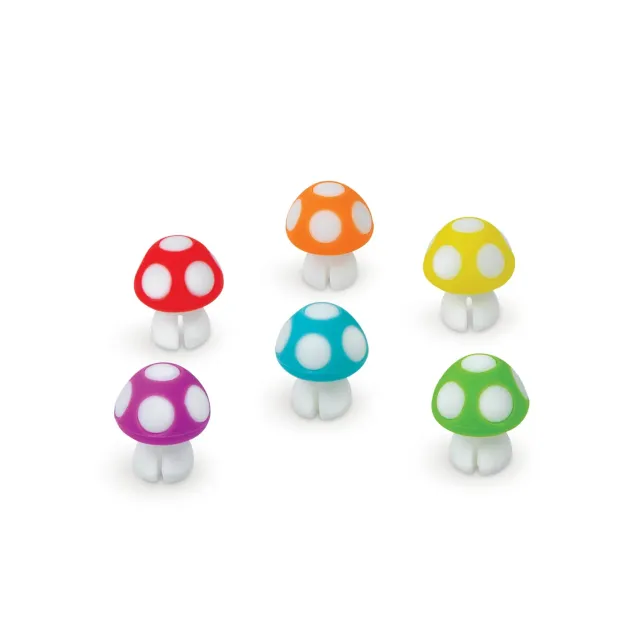 Fred Tiny Toadstools glasmarkører svampe 6-pak