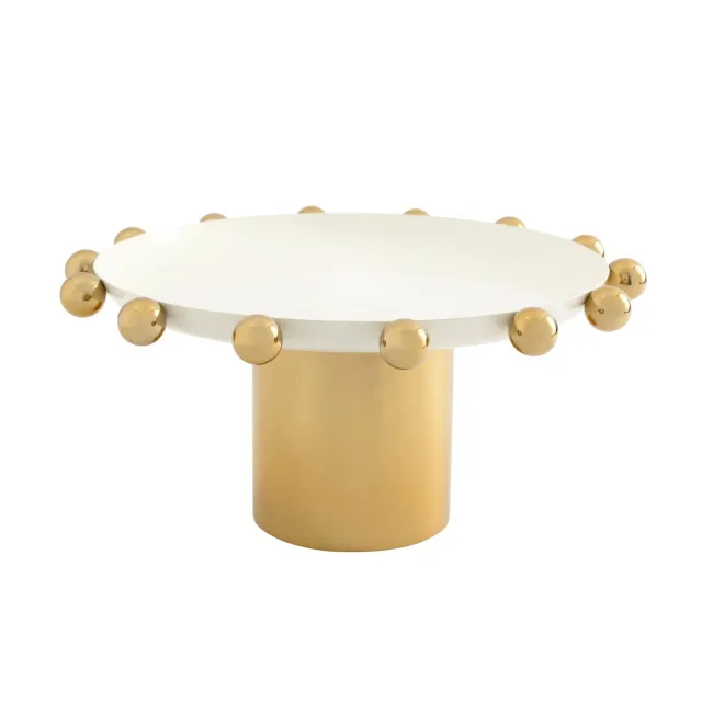 Godinger Temari White Gold kagestand hvid guld