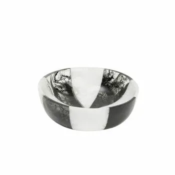 Godinger Lucente nøddeskål sort hvid resin 15,5 cm