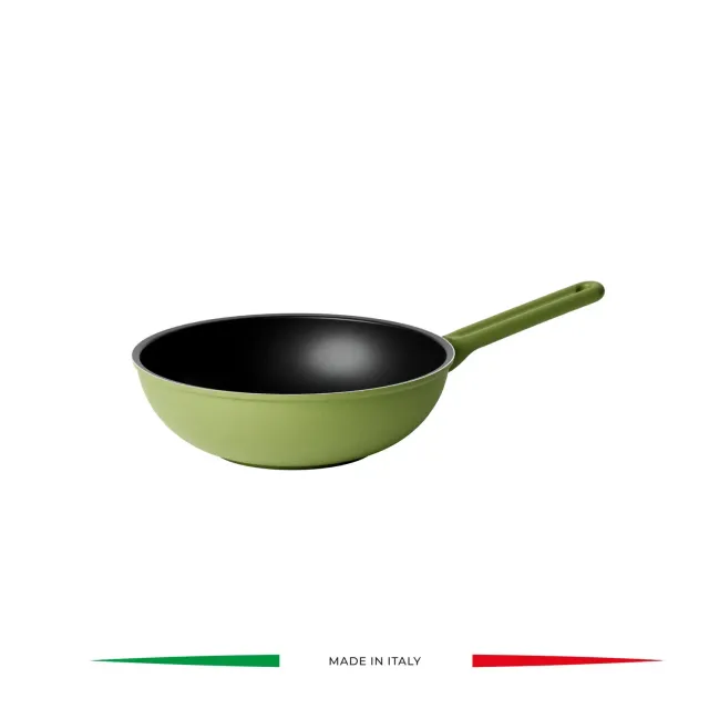 Guzzini Cook&Color wok ø28 cm avocado non-stick