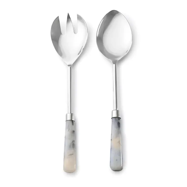 Godinger Azure salatbestik 2 dele limestone resin