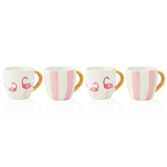 Godinger Jill Zarin Flamingo espressokop 4 stk 1,2 dl