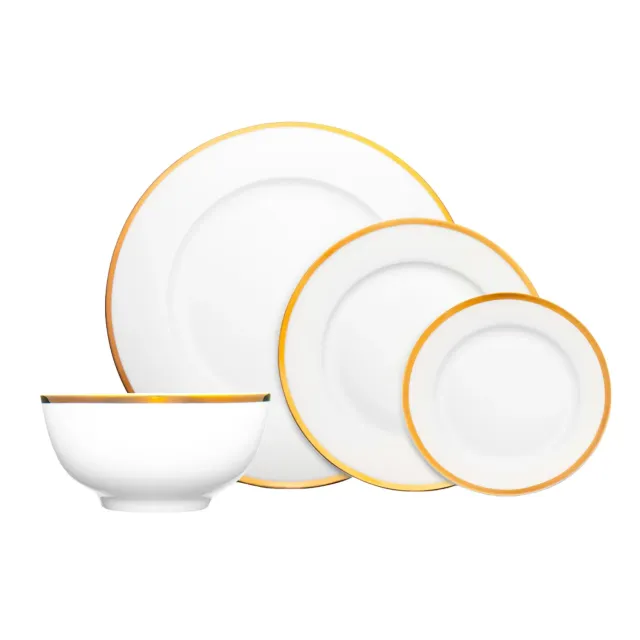 Godinger Nola stel benporcelæn guldkant 16 dele