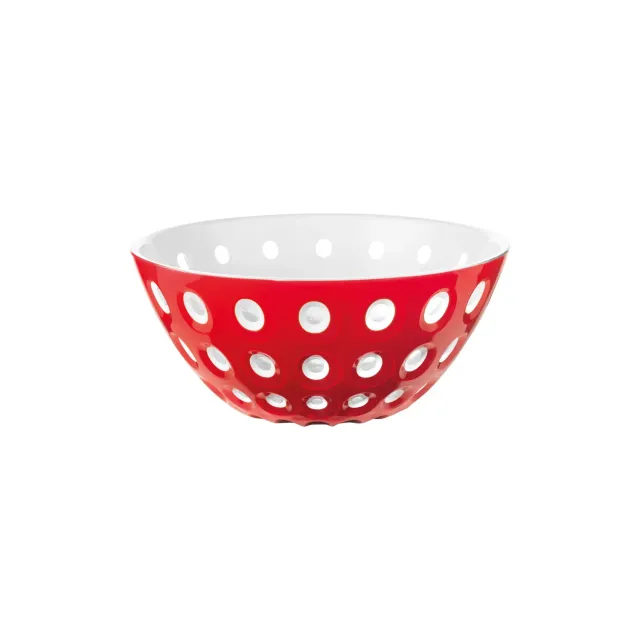 Guzzini Le Murrine beholder rød/hvid/transparent akryl