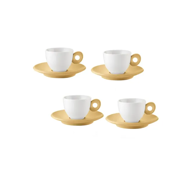 Guzzini Everyday espressokop 4 stk med underkop