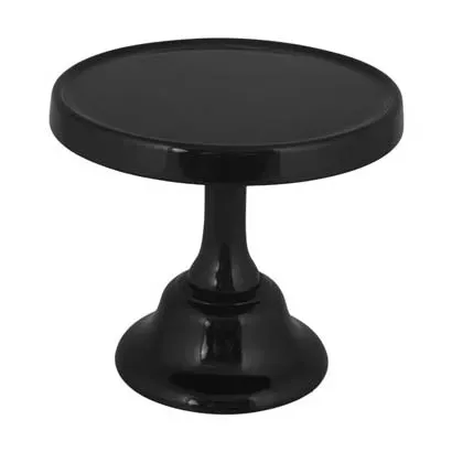 Godinger Black Glaze kagefad lille sort stål