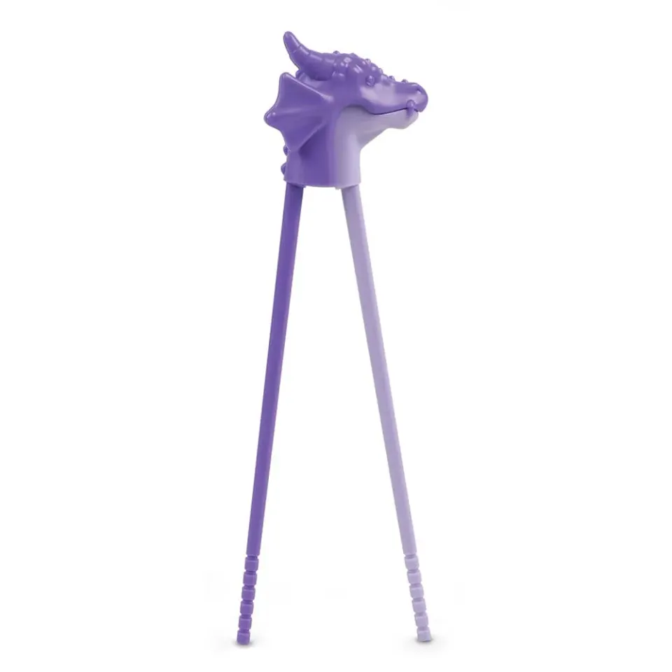 Fred Munchtime Dragon spisepinde til børn lilla