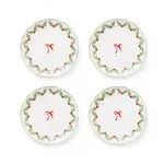 Godinger Red Bow forretstallerken porcelæn 4 stk