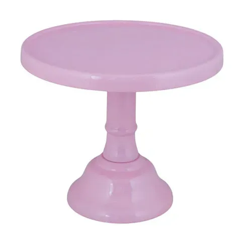 Godinger Pink Glaze kagefad på fod medium lyserød