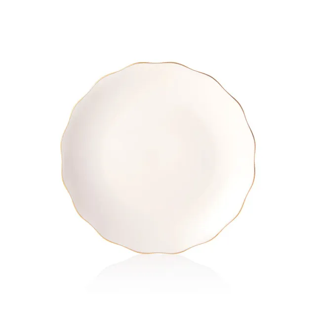 Godinger Gilded Edge forrettallerken hvid guld