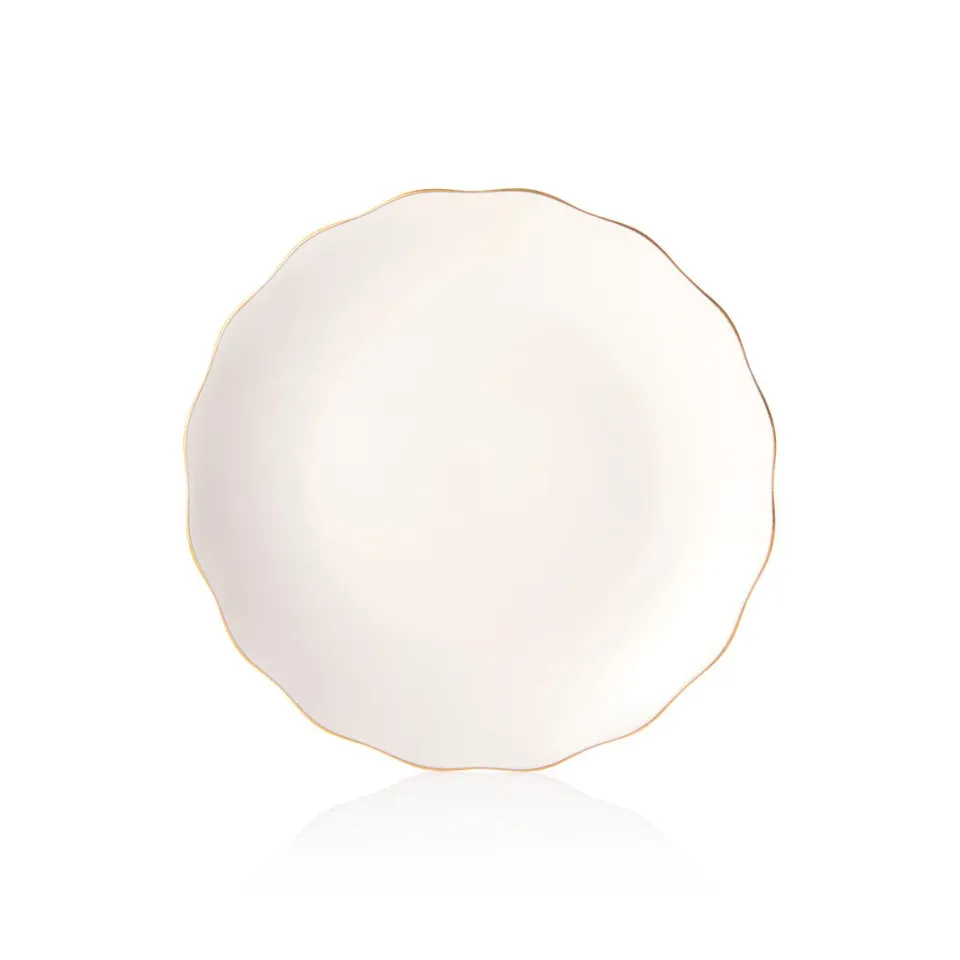 Godinger Gilded Edge forrettallerken hvid guld