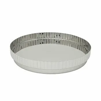 Godinger Guilded serveringsbakke rund stål 33 cm