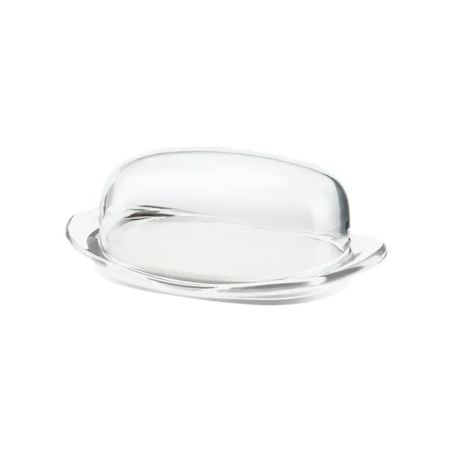 Guzzini Everyday smørdåse med klokke transparent