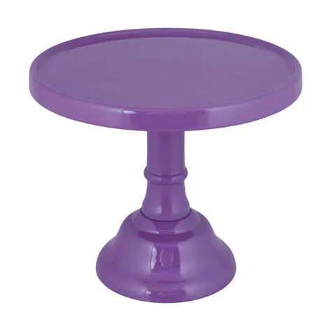 Godinger Lilac Glaze Cake Plate kagefad medium lilla stål
