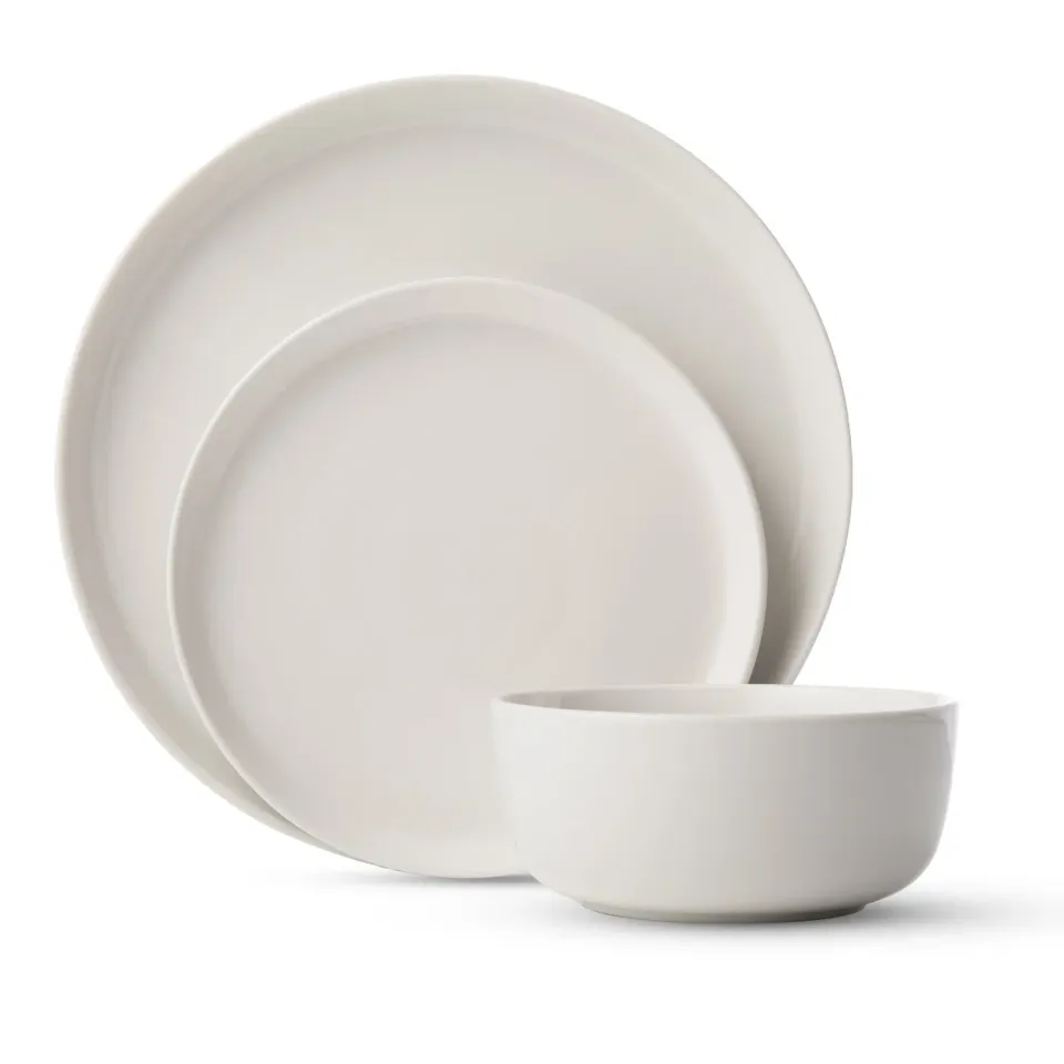 Godinger Brentwood middagsstel 12 dele hvid porcelæn