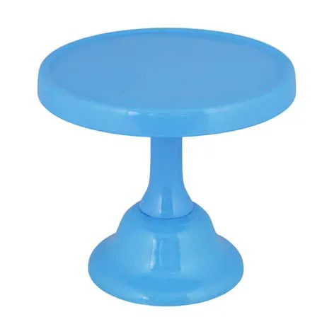Godinger Light Blue Glaze kagefad stor lyseblå fod