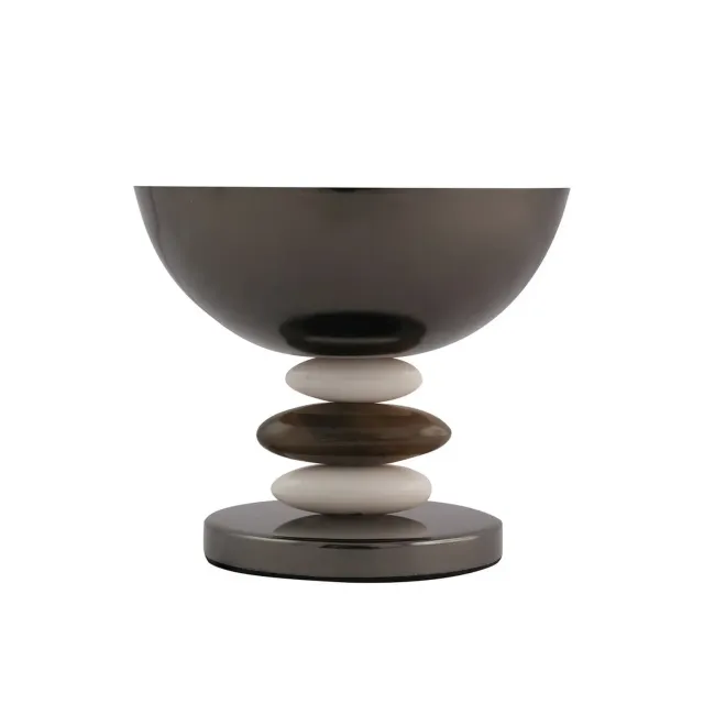 Godinger Midnight Pebble Footed Nut Bowl skål sort 19,5 oz
